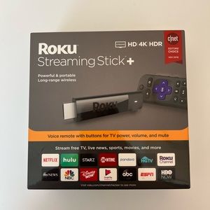 NEW Roku streaming stick plus w/ long range wireless 3810r powerful and portable
